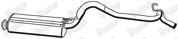 Rear Muffler (612466)