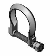 Clamping Piece, exhaust system