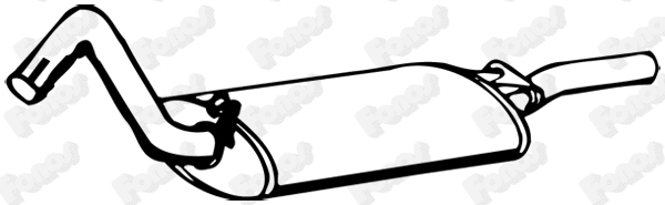 Rear Muffler (616124)