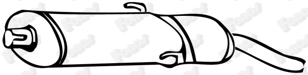 Rear Muffler (61529)