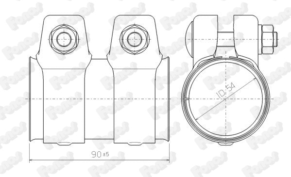 Pipe Connector, exhaust system (80716)
