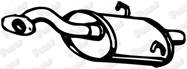 Rear Muffler (13038)