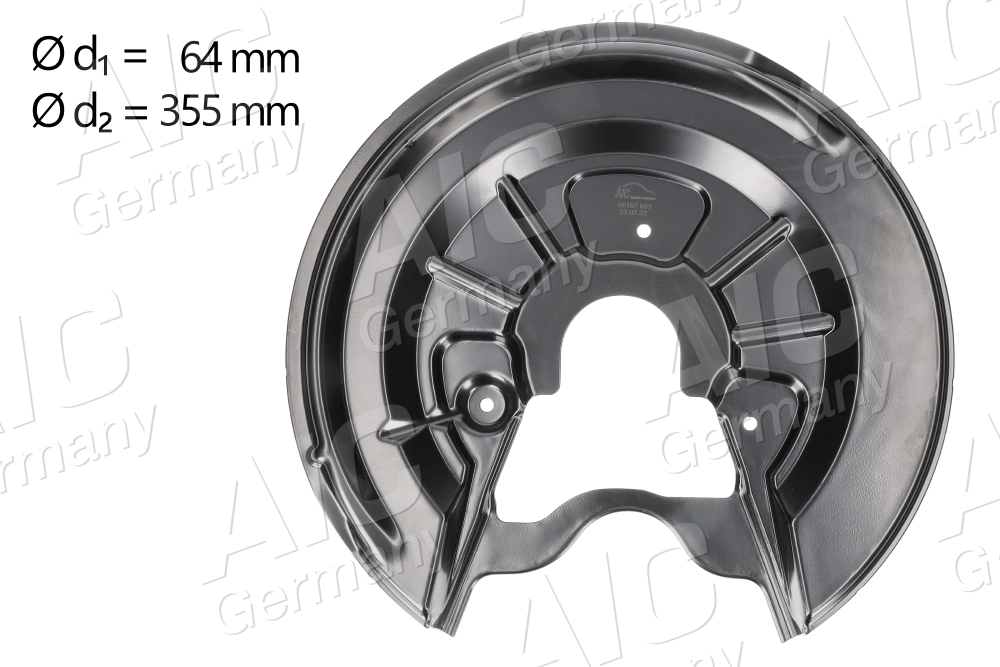 Splash Guard, brake disc (56167)