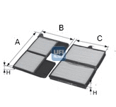 Filter, cabin air (53.197.00)