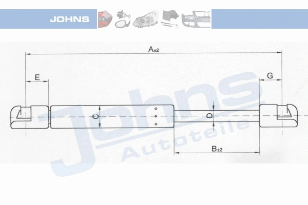 Gas Spring, boot/cargo area (57 06 95-92)