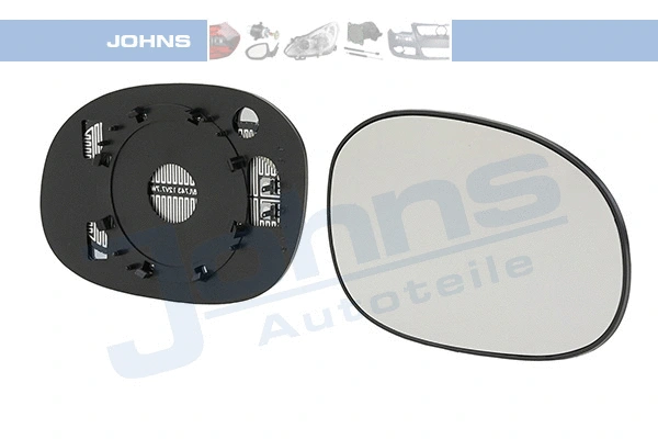 Mirror Glass, exterior mirror (23 07 38-81)