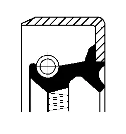 Shaft Seal, manual transmission (12015751B)
