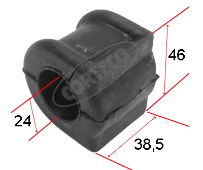 Mounting, stabiliser bar (80000131)