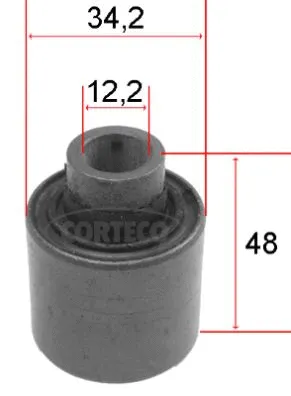Mounting, control/trailing arm (80000091)