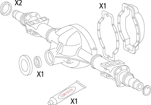 Gasket Set, differential (19536223)