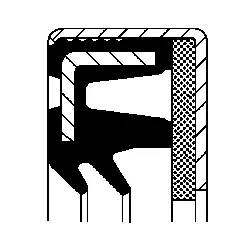 Shaft Seal, wheel hub (12019601B)