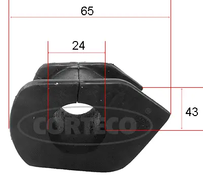 Mounting, stabiliser bar (49371779)