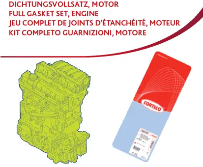 Full Gasket Kit, engine (430632P)
