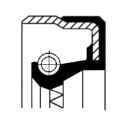 Shaft Seal, wheel hub (01019888B)