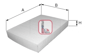 Filter, cabin air (S 3135 C)