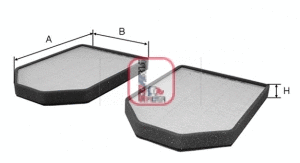 Filter, cabin air (S 3009 C)