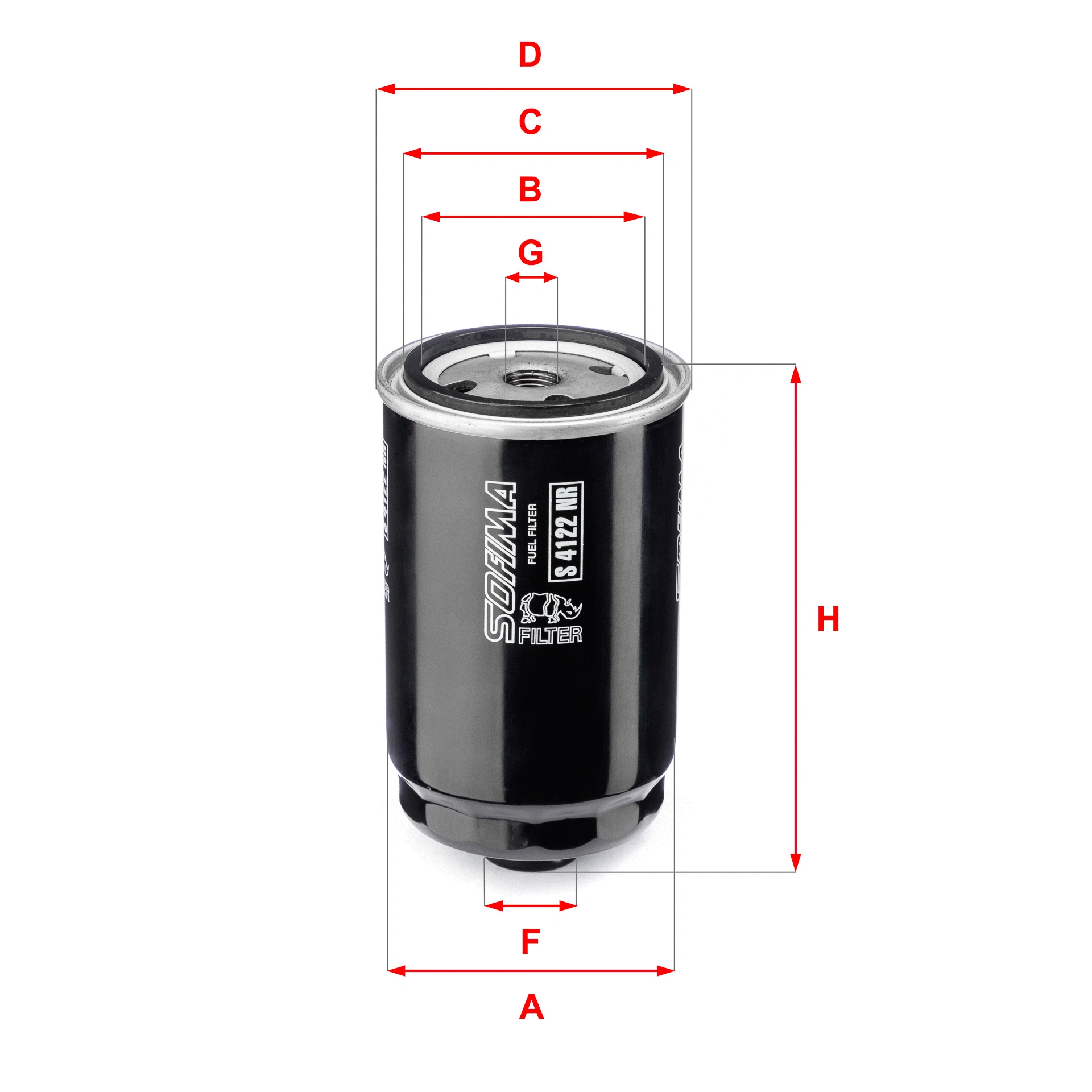 Fuel Filter (S 4122 NR)