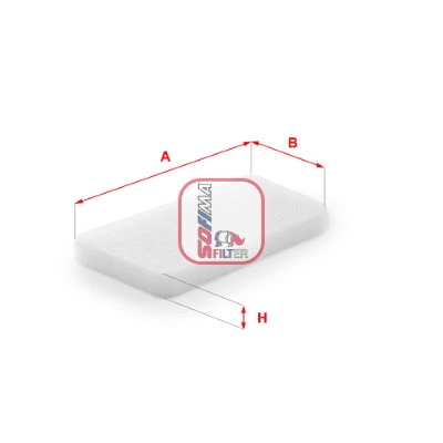 Filter, cabin air (S 3460 C)