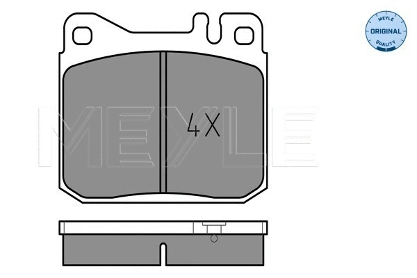 Brake Pad Set, disc brake (025 203 4117)