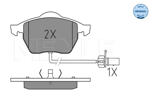 Brake Pad Set, disc brake (025 218 4919/W)