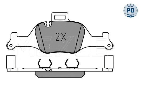 Brake Pad Set, disc brake (025 259 0018/PD)