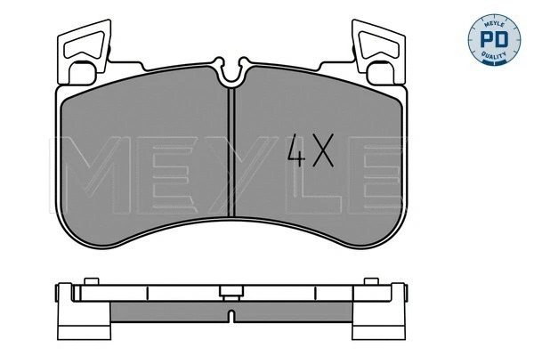 Brake Pad Set, disc brake (025 205 8117/PD)