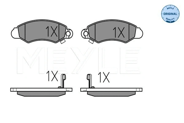 Brake Pad Set, disc brake (025 232 9614/W)