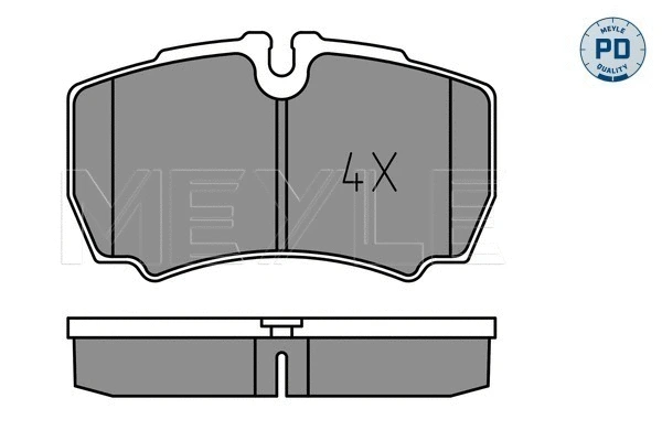 Brake Pad Set, disc brake (025 291 2320/PD)