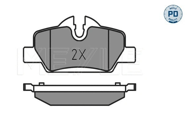 Brake Pad Set, disc brake (025 259 8016/PD)