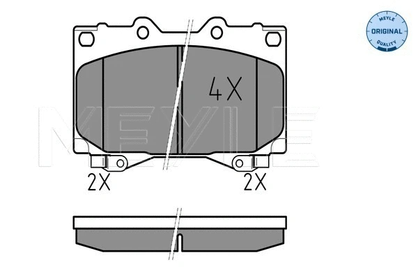 Brake Pad Set, disc brake (025 235 2415/W)