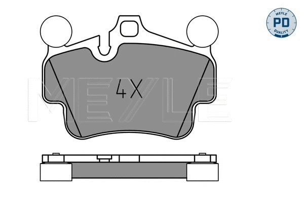 Brake Pad Set, disc brake (025 240 4917/PD)