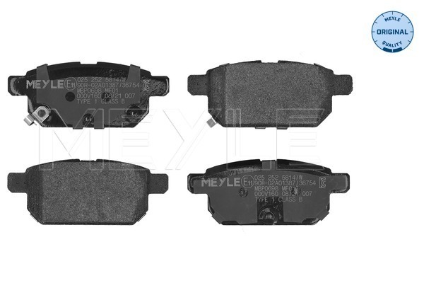 Brake Pad Set, disc brake (025 252 5814/W)