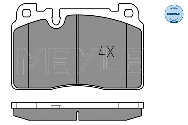 Brake Pad Set, disc brake (025 256 4316)