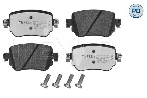 Brake Pad Set, disc brake (025 251 0917/PD)