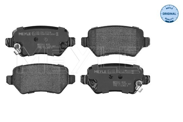 Brake Pad Set, disc brake (025 234 1715/W)