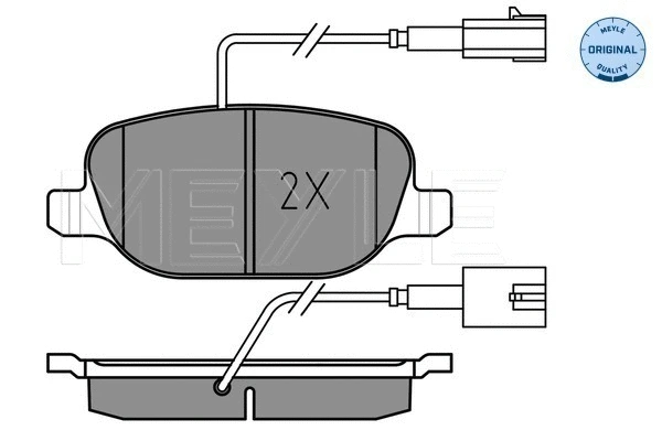 Brake Pad Set, disc brake (025 238 1118)