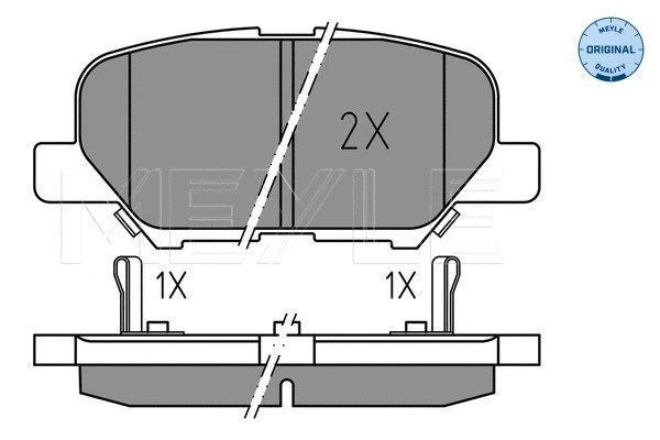 Brake Pad Set, disc brake (025 256 8814)