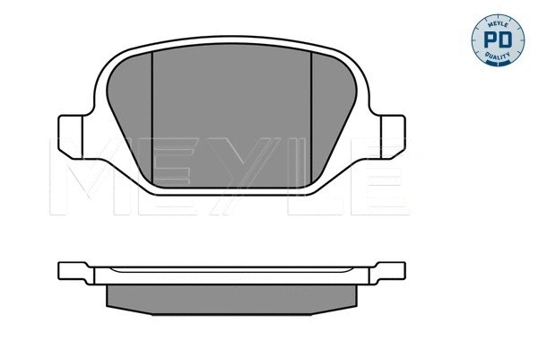 Brake Pad Set, disc brake (025 236 0113/PD)