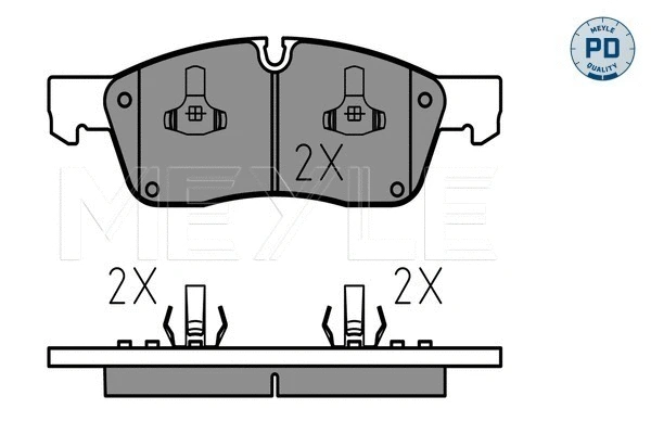 Brake Pad Set, disc brake (025 251 9021/PD)