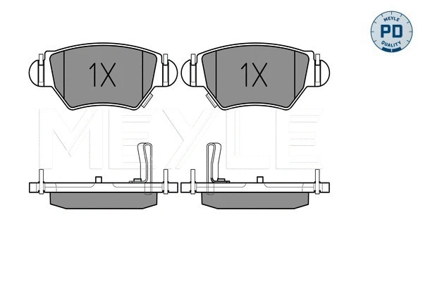 Brake Pad Set, disc brake (025 232 5817/PD)