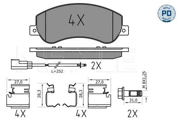 Brake Pad Set, disc brake