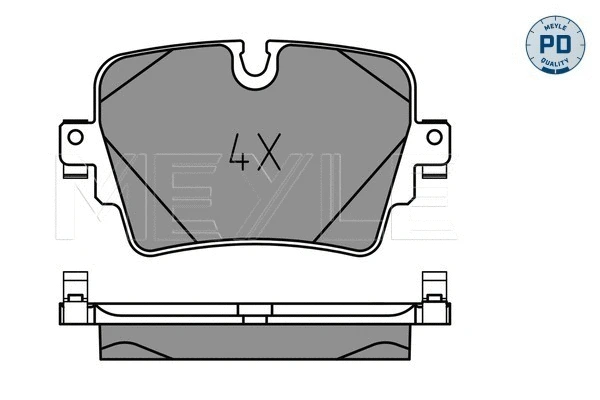 Brake Pad Set, disc brake (025 257 4217/PD)