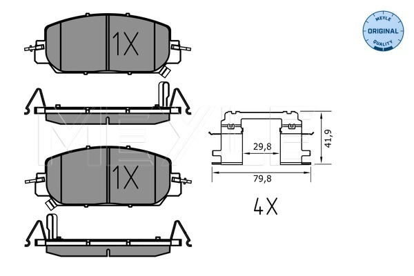 Brake Pad Set, disc brake (025 227 9717)