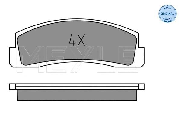 Brake Pad Set, disc brake (025 206 6016)