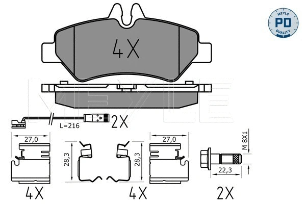 Brake Pad Set, disc brake