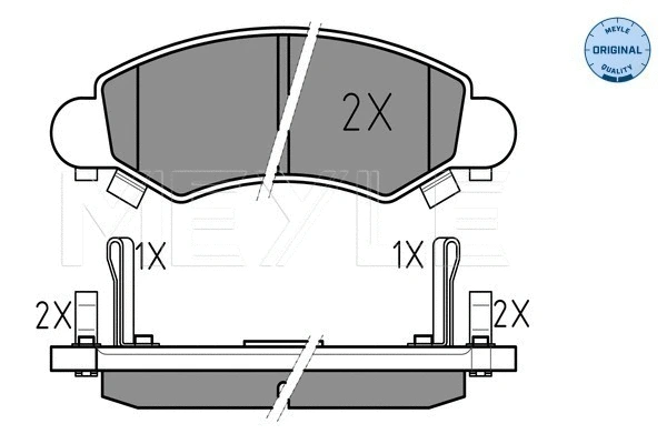 Brake Pad Set, disc brake (025 232 5316/W)