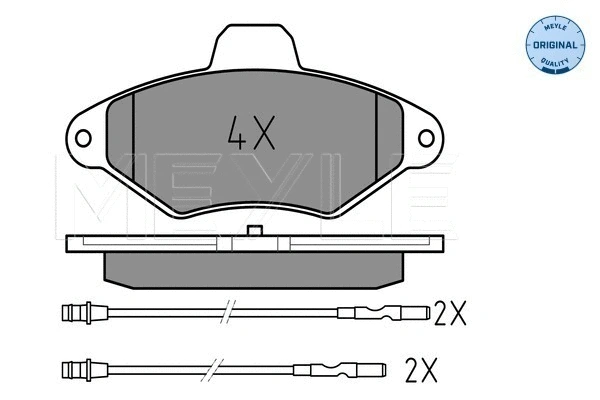Brake Pad Set, disc brake (025 216 3117/W)