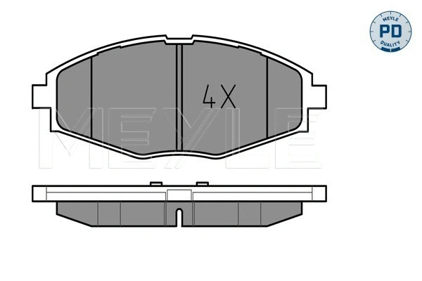 Brake Pad Set, disc brake (025 232 4117/PD)
