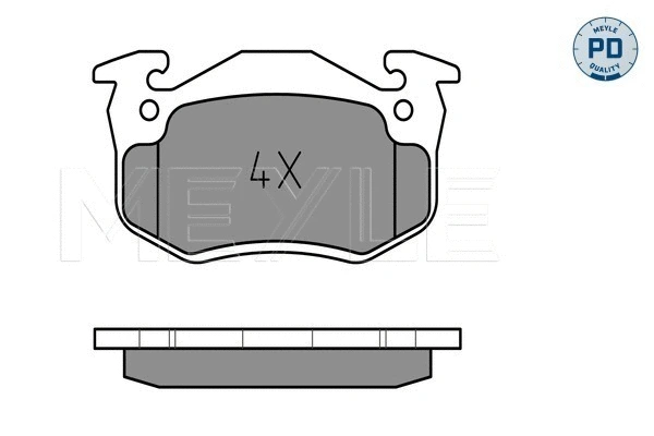 Brake Pad Set, disc brake (025 206 3415/PD)