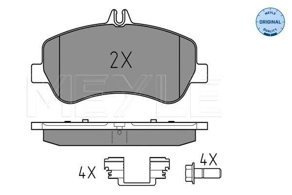 Brake Pad Set, disc brake (025 248 6720)